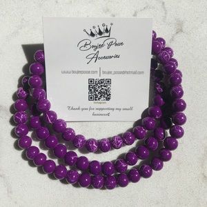 Violet Purple Opaque Beads